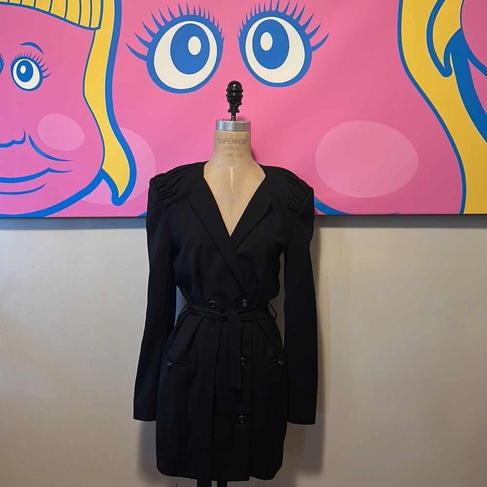 Mongrels In Common Black Tuxedo Coat Dress